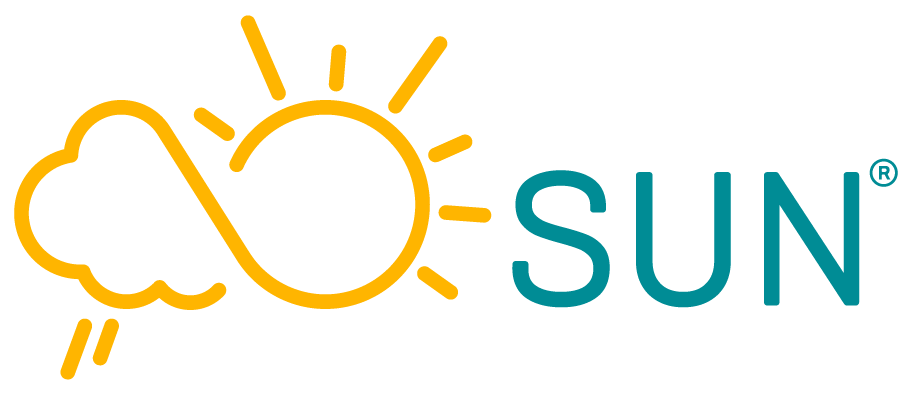 Logo SUN met registratieteken